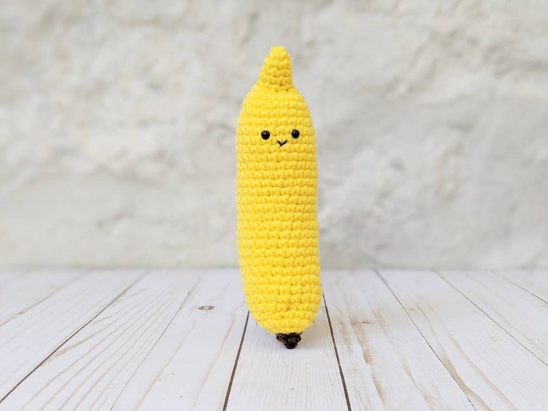 CROCHET PATTERN Banana Play Food Easy Amigurumi Downloadable Etsy