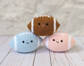 CROCHET PATTERN: Football Amigurumi Plush, Sports Lover Craft, Downloadable PDF Pattern