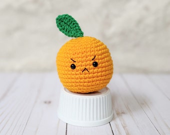 CROCHET PATTERN: Grapefruit Play Food, Easy Downloadable Beginner Crochet Pattern, Amigurumi Toy Food Pattern