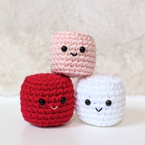 CROCHET PATTERN: Marshmallow Play Food, Easy Amigurumi Downloadable Beginner Crochet Pattern, PDF Download for Pretend Play Food image 9
