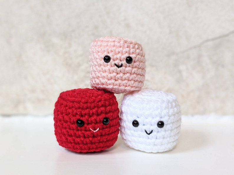 CROCHET PATTERN: Marshmallow Play Food, Easy Amigurumi Downloadable Beginner Crochet Pattern, PDF Download for Pretend Play Food image 9