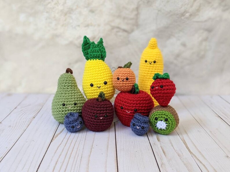 CROCHET PATTERN Banana Play Food Easy Amigurumi Downloadable Etsy