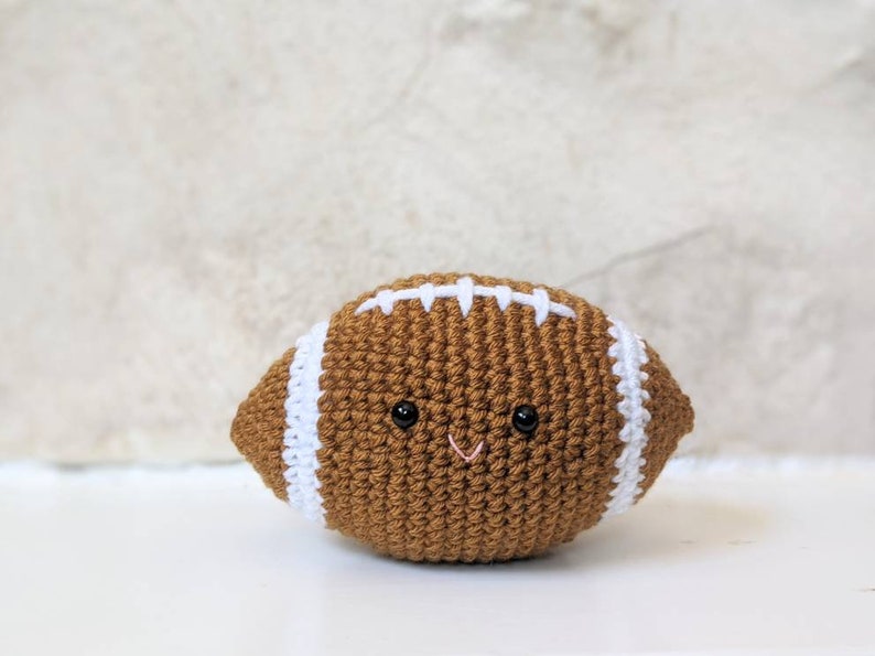 CROCHET PATTERN: Football Amigurumi Plush, Sports Lover Craft, Downloadable PDF Pattern image 4