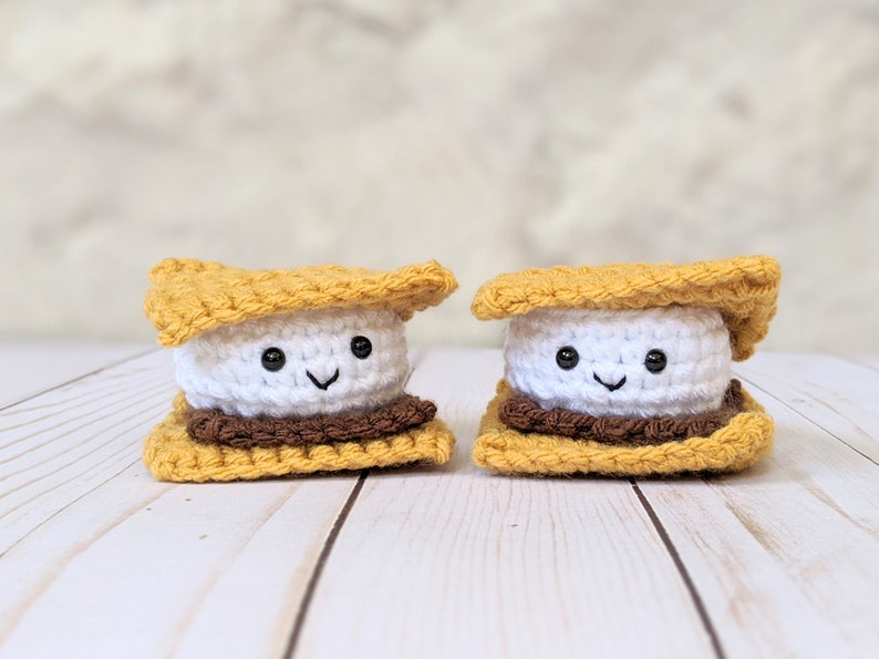 CROCHET PATTERN Fall Smores Play Food Easy Amigurumi Etsy
