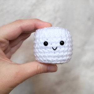 CROCHET PATTERN: Marshmallow Play Food, Easy Amigurumi Downloadable Beginner Crochet Pattern, PDF Download for Pretend Play Food image 7