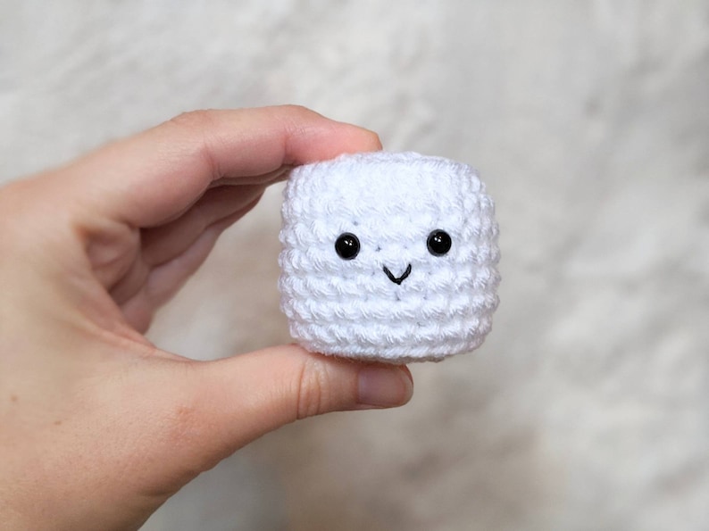 CROCHET PATTERN: Marshmallow Play Food, Easy Amigurumi Downloadable Beginner Crochet Pattern, PDF Download for Pretend Play Food image 7