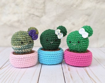 Crochet Ball Cactus Pattern: Amigurumi Plant DIY (Digital Download)