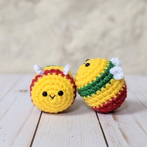 CROCHET PATTERN: Baby Bee Stuffed Animal, Easy Amigurumi Downloadable PDF Pattern, Beginner Amigurumi Pattern image 6