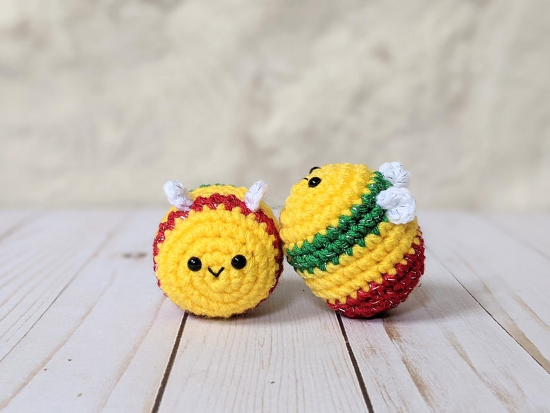 CROCHET PATTERN: Baby Bee Stuffed Animal, Easy Amigurumi Downloadable PDF Pattern, Beginner Amigurumi Pattern image 6