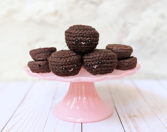 CROCHET PATTERN: Chocolate Brownie Play Food, Easy Amigurumi Downloadable PDF Pattern, Beginner Crochet Pattern