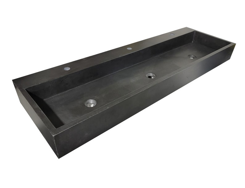 Trough Sink, Concrete Sink, Bathroom Vanity, Double Vanity, Floating Vanity image 3