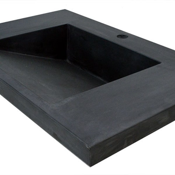 Modern Concrete Ramp Sink for Stylish Bathroom Vanities