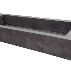 Trough Sink, Concrete Sink, Bathroom Vanity, Double Vanity, Floating Vanity image 1