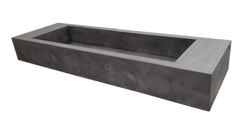 Trough Sink, Concrete Sink, Bathroom Vanity, Double Vanity, Floating Vanity image 1