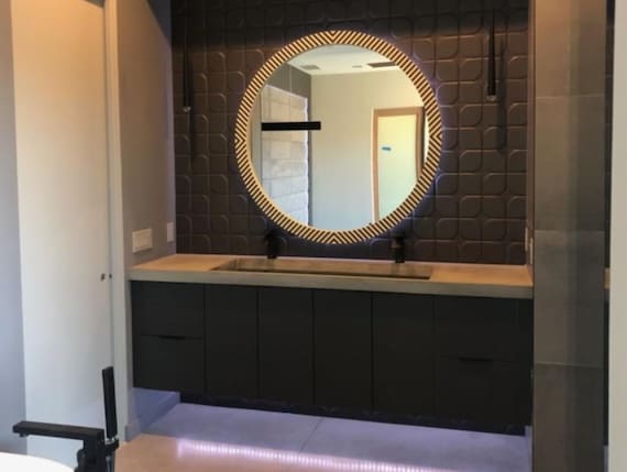 Ramp Style Trough Sink Double Vanity Bathroom Vanity - Etsy
