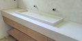 Shallow Trough Vessel Sink, Bathroom Vanities, Concrete Vanity, Double Sink