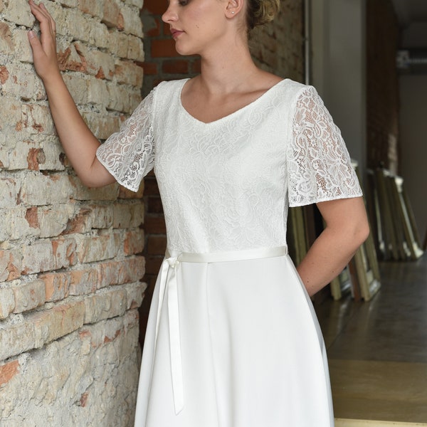 Brautkleid mit Spitze