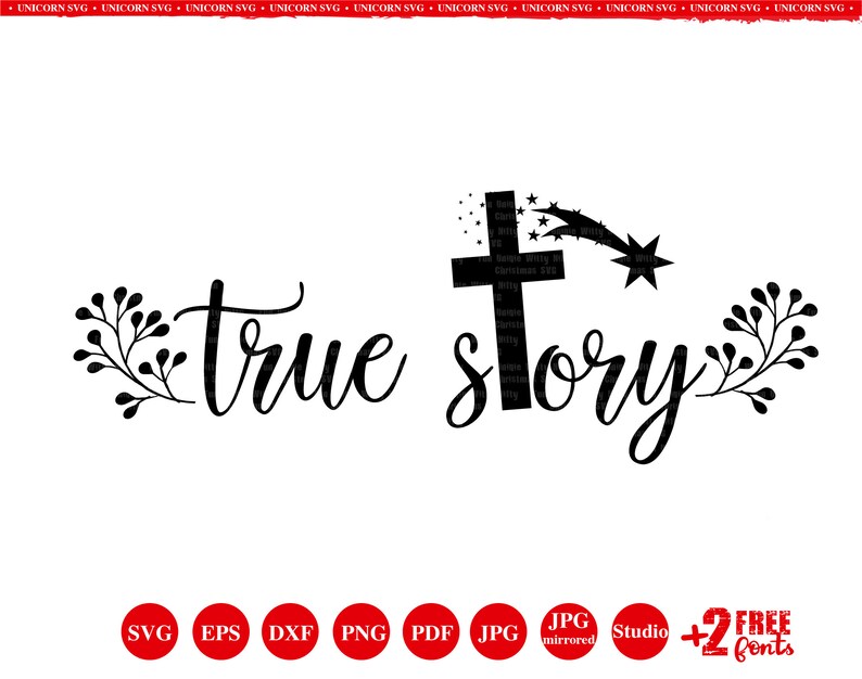 Download True story Christian svg Nativity svg Christmas clipart | Etsy