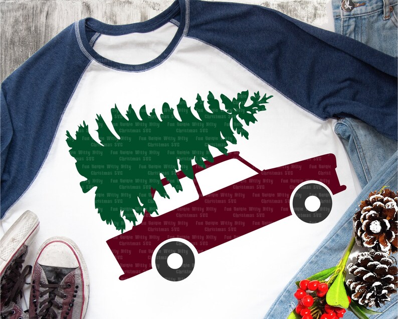 Download Christmas tree truck svg files for cricut Sublimation | Etsy