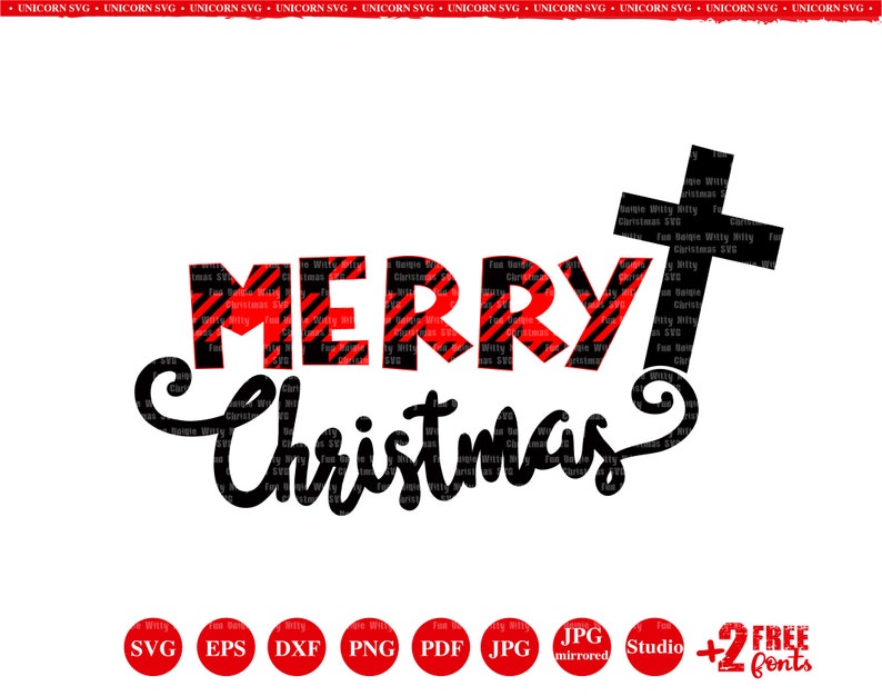 Download Merry Christmas Cross Buffalo plaid svg files for cricut ...