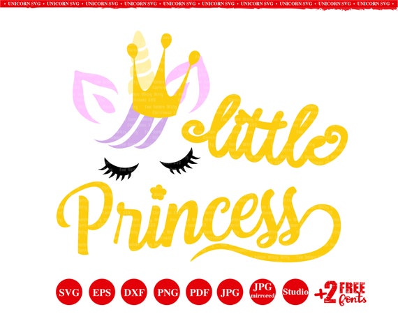 Download Unicorn Svg Little Princess Unicorn Party Birthday Etsy