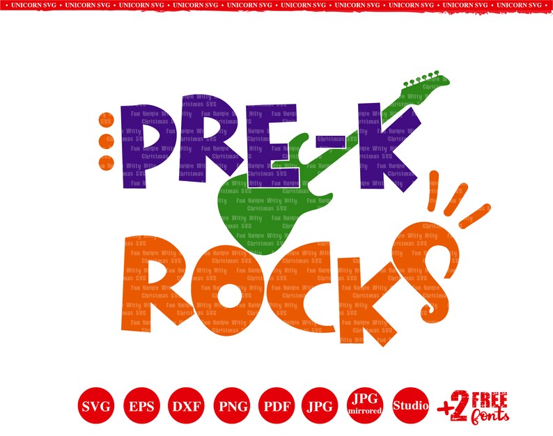 Download Teacher Svg Back To School First Day Kindergarten Iron On Preschool Svg Kids Baby Shirts Guitar Svg Pre K Rocks Svg Files School Svg Craft Supplies Tools Image Transfers Delage Com Br