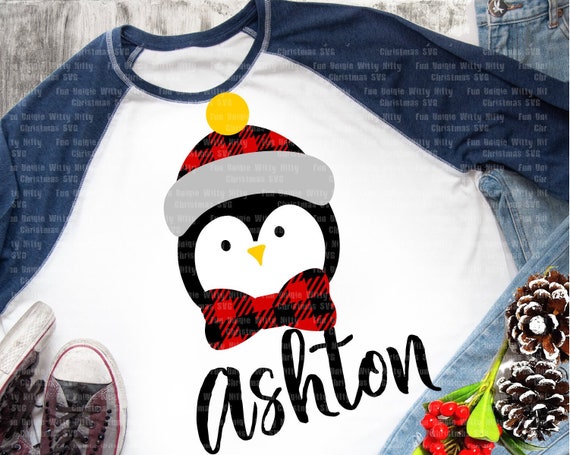 Download Free Funny Christmas Penguin Svg Files For Cricut Personalized Etsy SVG DXF Cut File