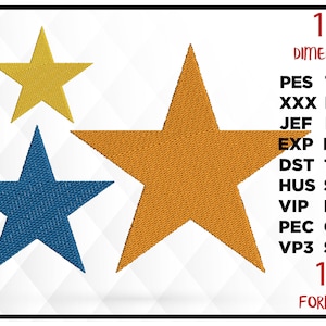 15 Sizes star Embroidery Design, Machine Embroidery star Designs, star Embroidery Design, star Embroidery File Download