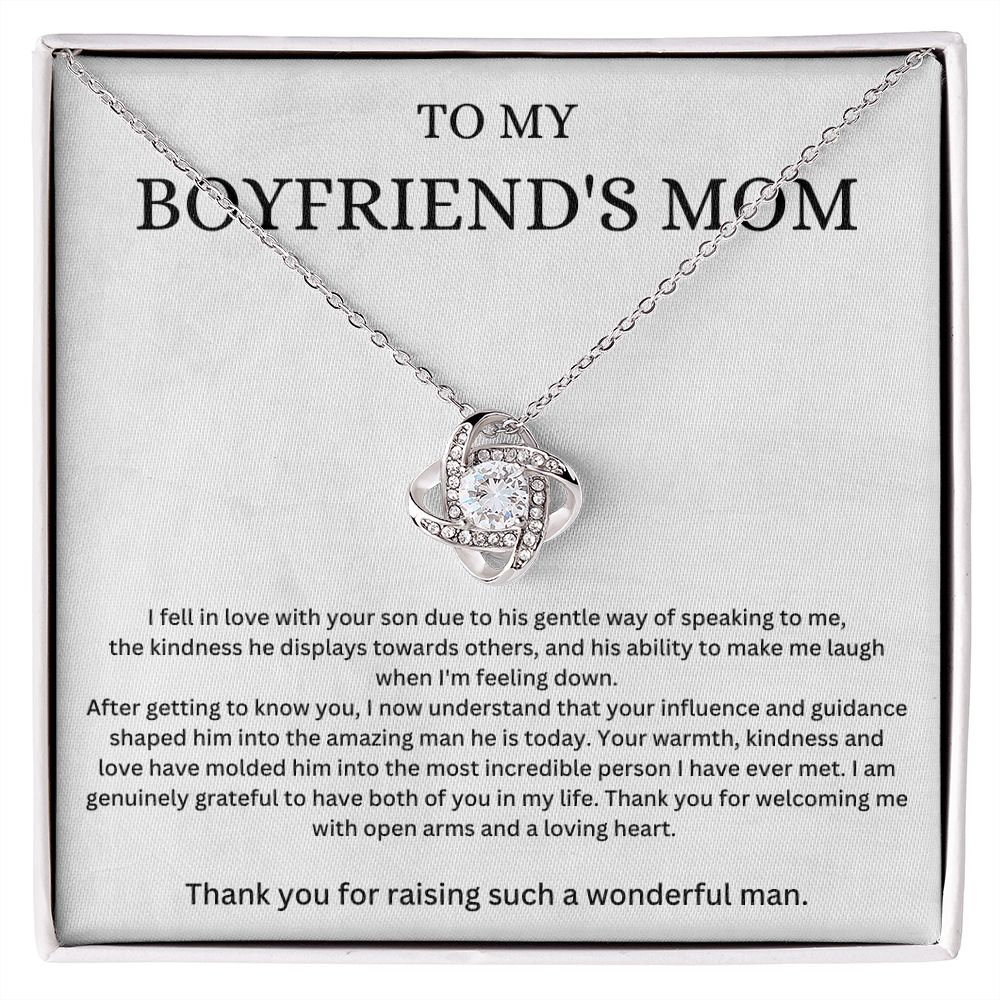 Gift for Boyfriend's Mom, Boyfriend's Mom Necklace, to My Boyfriends