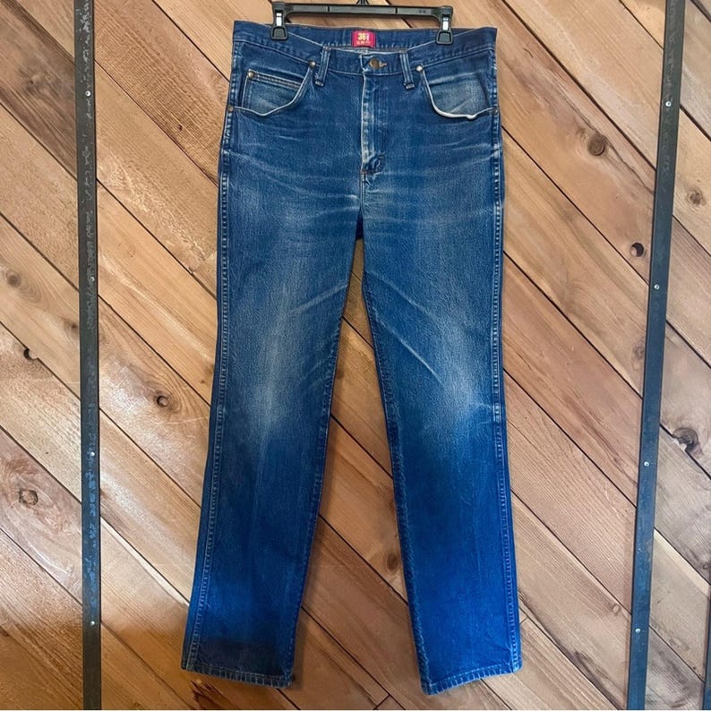 Vintage Wrangler 37MWZ Slim Fit Jeans, Size 35 image 2
