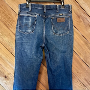 Vintage Wrangler 37MWZ Slim Fit Jeans, Size 35 image 4