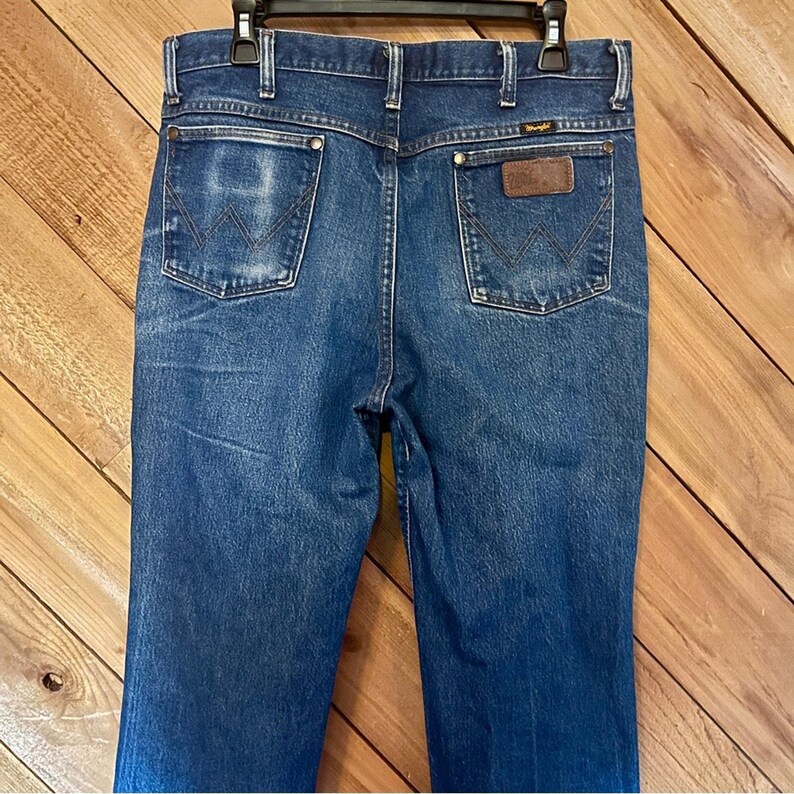 Vintage Wrangler 37MWZ Slim Fit Jeans, Size 35 image 4