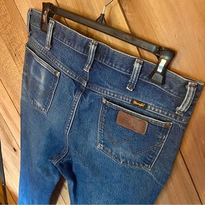 Vintage Wrangler 37MWZ Slim Fit Jeans, Size 35 image 6