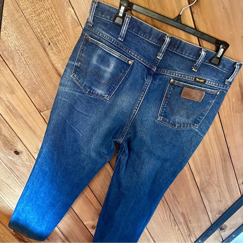 Vintage Wrangler 37MWZ Slim Fit Jeans, Size 35 image 3