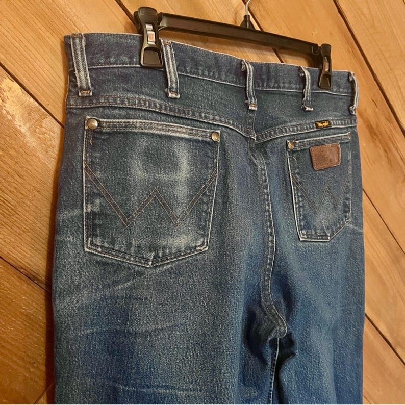 Vintage Wrangler 37MWZ Slim Fit Jeans, Size 35 image 8