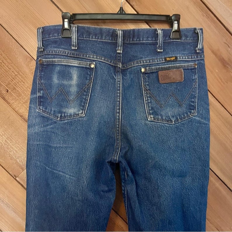 Vintage Wrangler 37MWZ Slim Fit Jeans, Size 35 image 9