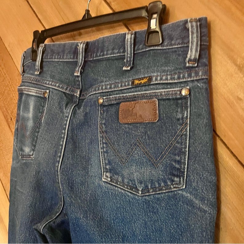 Vintage Wrangler 37MWZ Slim Fit Jeans, Size 35 image 7