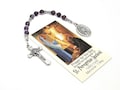 St. Peregrine Chaplet, Purple Chaplet, Gemstone Chaplet, Rosary Chaplet, Saint Of Cancer And Diseases, Nine Bead Chaplet, Cancer Prayer.
