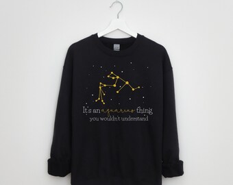 Aquarius Zodiac Constellation Shirt - Greek Mythology Astrology Gift - January Birthday Gift - February Birthday Gift