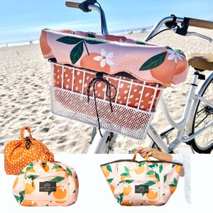 Bike Basket Liner, Beach Bag and Travel Tote all in ONE bag !!!! Waterproof Neoprene