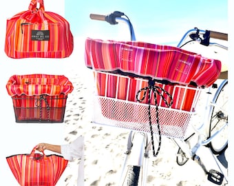 Bike Basket Liner, Beach Bag and Travel Tote all in ONE Bag  New  Waterproof Neoprene