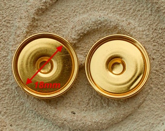 100 bouton-poussoir, taille 2, y compris le cabochon 18 mm