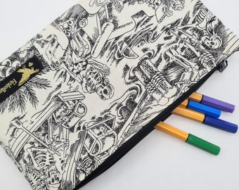 Zippered pocket pencil case "Pirates Bay"