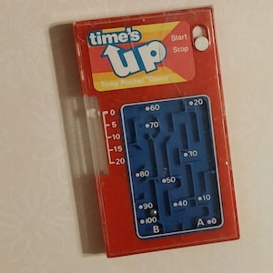 TOMY Vintage 1970s Pocket Game &#39;Time&#39;s Up&#39;