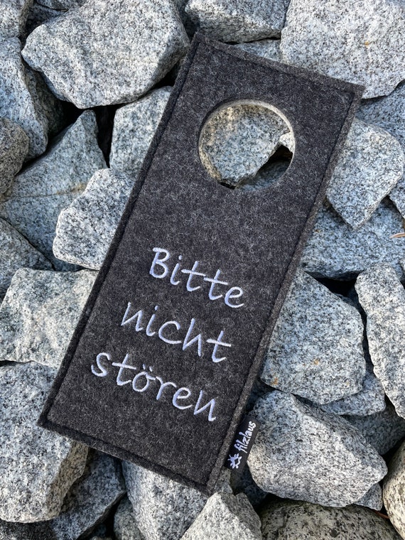 Wollfilz Filz Türhänger Türschild Frei / Besetzt Homeoffice Hotel Toilette Büro individuell personalisiert nachhaltig Naturmaterial