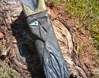 Odinn in 5000 Year Old Bog Oak