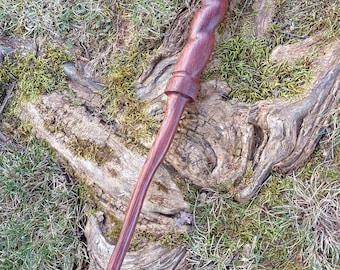 Rosewood Burl Wand, Sigil of Lucifer