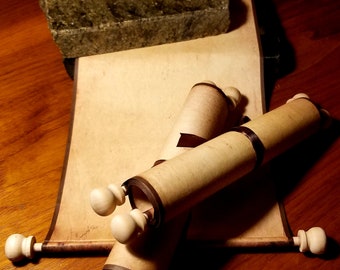 Blank Scrolls with Handmade Dowels