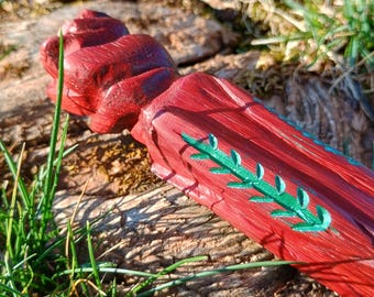 Rose Wand in Red Padauk