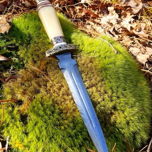 Athame, Damascus Steel & Bone